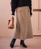 【ルクールブラン/le.coeur blanc】の《手洗い可能》カーゴポケットラップライクスカート ブラウン|ID: prp329100004602408 ipo3291000000032726158