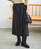 【ルクールブラン/le.coeur blanc】の《手洗い可能》カーゴポケットラップライクスカート ブラック|ID: prp329100004602408 ipo3291000000032726161