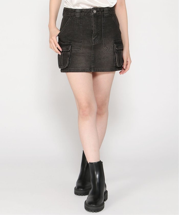 【エックスガール/X-girl】のX-girl/CRGO PKT DNM MINI SK インテリア・キッズ・メンズ・レディースファッション・服の通販 founy(ファニー) https://founy.com/ ファッション Fashion レディースファッション Fashion for Women スカート Skirts コンパクト Compact, Small Size デニム Denim, Jeans Material ポケット Pocket, Pocket Detail ミニスカート Mini Skirt, Short Skirt |ID: prp329100004602419 ipo3291000000032726333