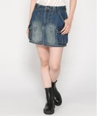 【エックスガール/X-girl】のX-girl/CRGO PKT DNM MINI SK INDIGO|ID: prp329100004602419 ipo3291000000032726335