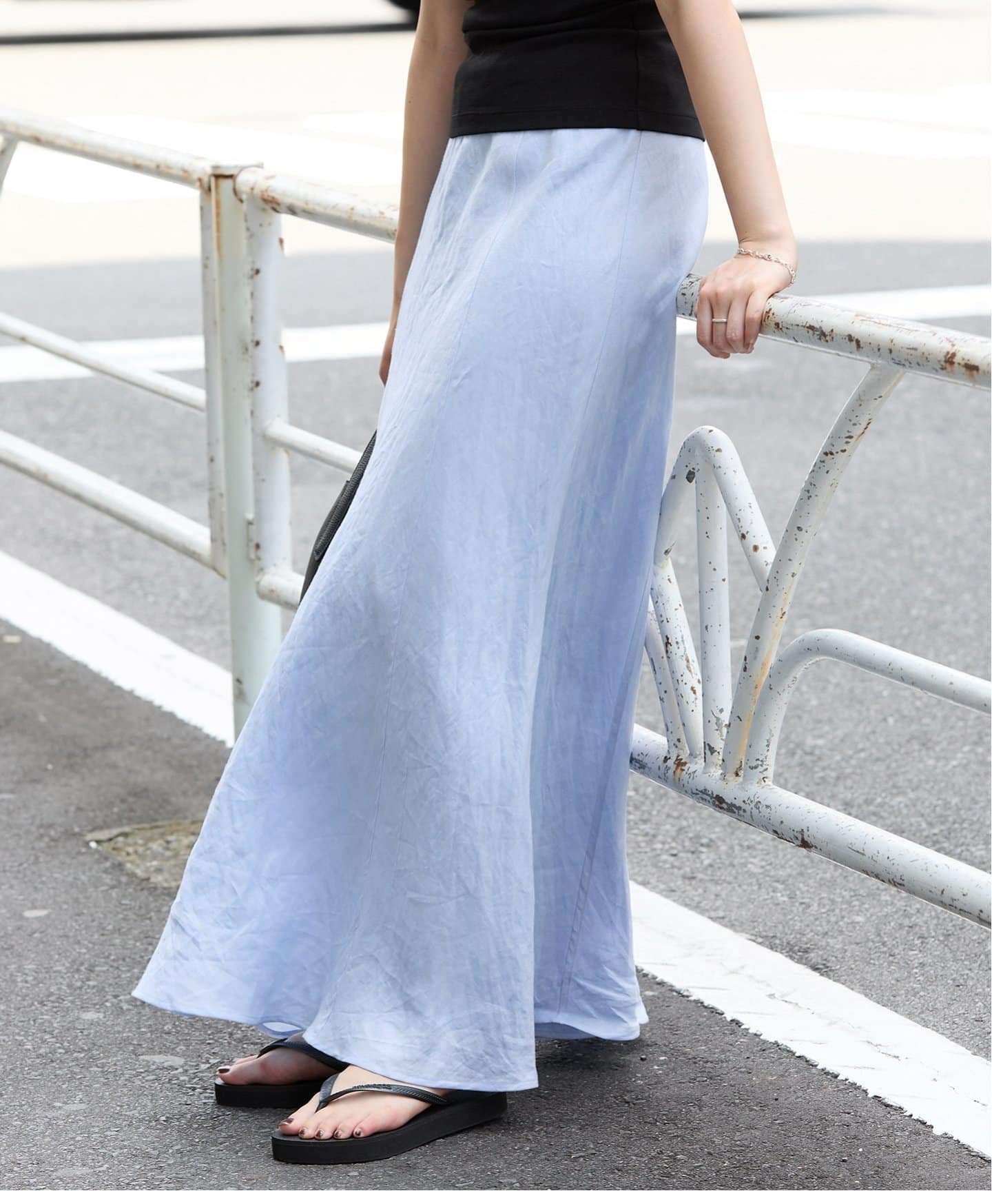 【プラージュ/Plage】のPURE RAMIE BIAS スカート インテリア・キッズ・メンズ・レディースファッション・服の通販 founy(ファニー) 　ファッション　Fashion　レディースファッション　Fashion for Women　スカート　Skirts　おすすめ　Recommended / Our Picks　セットアップ　Set-Up, Coordinated Outfit　パターン　Pattern, Design Print　フェミニン　Feminine, Girly　リラックス　Relax, Relaxed Fit　ロング　Long, Long-Length　夏　Summer　サックスブルー|ID: prp329100004602423 ipo3291000000032980300