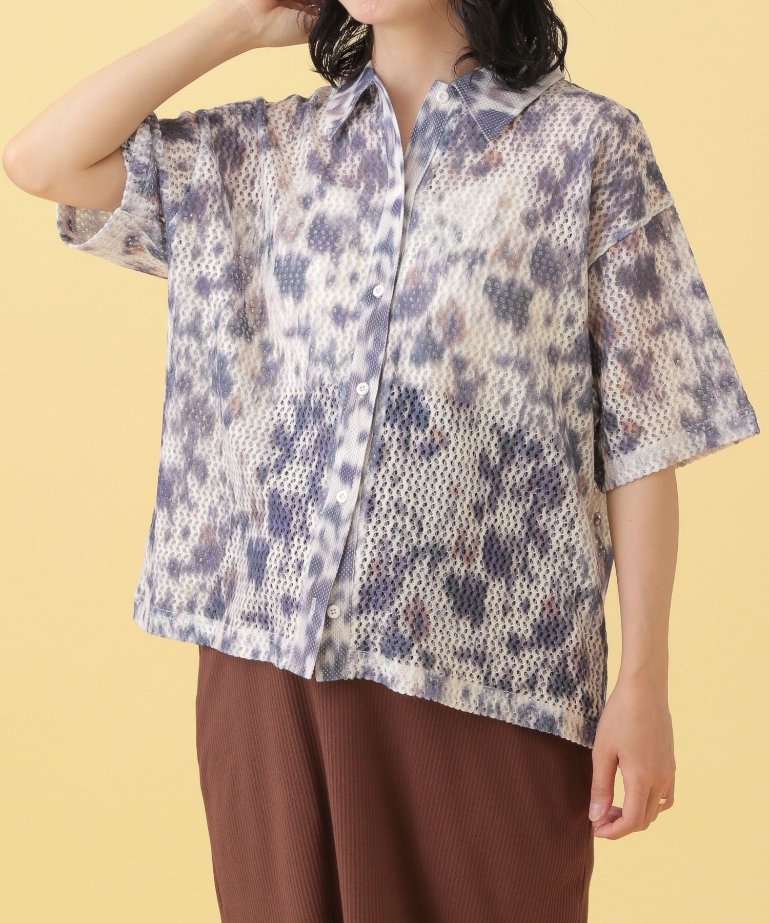 【その他のブランド/Other】の【産前・産後対応】マタニティ/襟付きメッシュカーディガン インテリア・キッズ・メンズ・レディースファッション・服の通販 founy(ファニー) 　ファッション　Fashion　キッズファッション　Fashion for Kids　おすすめ　Recommended / Our Picks　カーディガン　Cardigan, Knitwear　メッシュ　Mesh, Net Fabric　夏　Summer　無地　Plain, Solid Color　パープル92|ID: prp329100004602424 ipo3291000000032726393