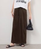 【ジャーナルスタンダード レリューム/JOURNAL STANDARD relume】のベロアコードライントラックスカート ブラウン|ID: prp329100004602426 ipo3291000000032726404