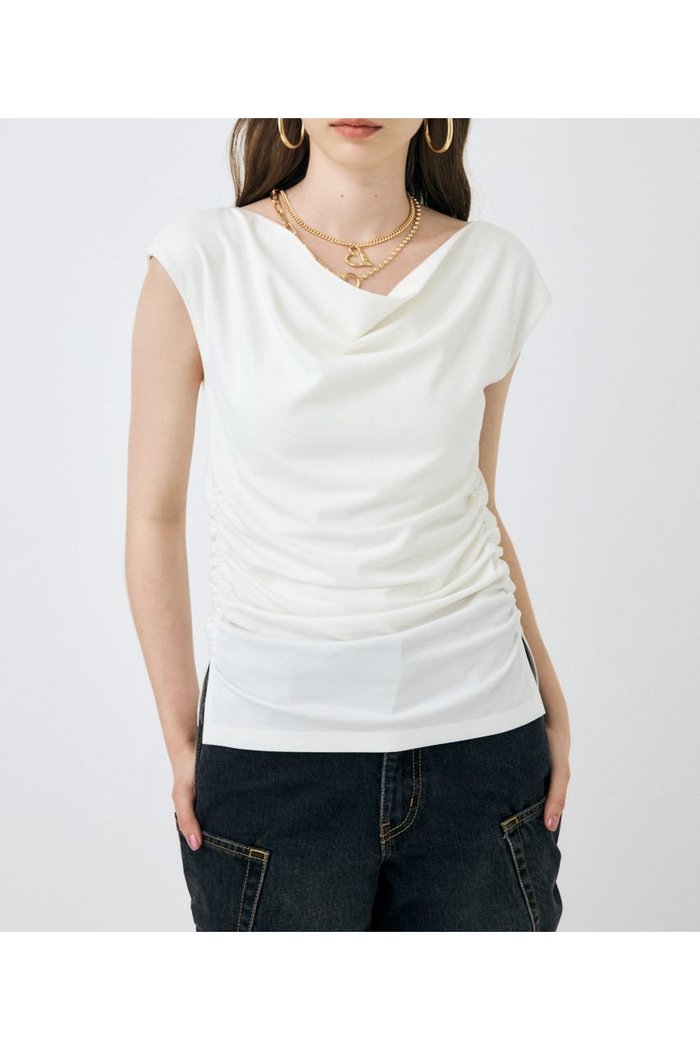 【マウジー/moussy】のCOWL NECK N/S トップス インテリア・キッズ・メンズ・レディースファッション・服の通販 founy(ファニー) https://founy.com/ ファッション Fashion レディースファッション Fashion for Women トップス・カットソー Cut & Sew Tops おすすめ Recommended / Our Picks ギャザー Gathered, Ruffled ドレープ Drape, Draping Fabric ボトム Bottoms, Lower Wear 人気 Popular, Best Seller 再入荷 Restock / Back in Stock |ID: prp329100004602428 ipo3291000000032726419