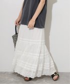 【ジャーナルスタンダード レリューム/JOURNAL STANDARD relume】の《WEB限定追加 》コットンボイルタック刺繍ロングスカート ホワイト|ID: prp329100004602429 ipo3291000000032726428