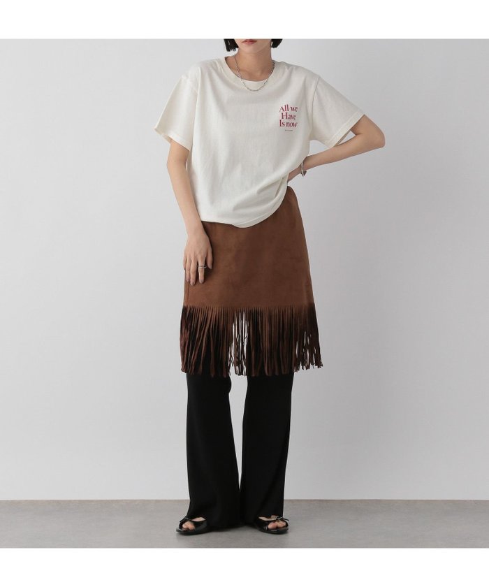 【ローリーズファーム/LOWRYS FARM】のスエードフリンジミニスカート インテリア・キッズ・メンズ・レディースファッション・服の通販 founy(ファニー) https://founy.com/ ファッション Fashion レディースファッション Fashion for Women スカート Skirts ミニスカート Mini Skirts デニム Denim, Jeans Material フリンジ Fringe, Tassel フレア Flare, Flared |ID: prp329100004602430 ipo3291000000032726436