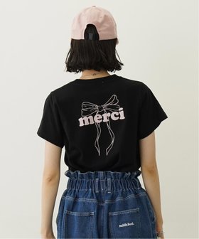 【ミルクフェド/MILKFED.】のMERCI RIBBON COMPACT S/S TEE MILKFED. 人気、トレンドファッション・服の通販 founy(ファニー) ファッション Fashion レディースファッション Fashion for Women おすすめ Recommended / Our Picks ガーリー Girly, Feminine Style グラフィック Graphic, Graphic Design コンパクト Compact, Small Size バレエ Ballet, Ballet Style リボン Ribbon, Bow 半袖 Short Sleeve, Half Sleeve 夏 Summer S/S・春夏 SS, Spring/Summer, Warm Season |ID:prp329100004602431