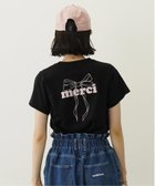 【ミルクフェド/MILKFED.】のMERCI RIBBON COMPACT S/S TEE MILKFED. 人気、トレンドファッション・服の通販 founy(ファニー) ファッション Fashion レディースファッション Fashion for Women おすすめ Recommended / Our Picks ガーリー Girly, Feminine Style グラフィック Graphic, Graphic Design コンパクト Compact, Small Size バレエ Ballet, Ballet Style リボン Ribbon, Bow 半袖 Short Sleeve, Half Sleeve 夏 Summer S/S・春夏 SS, Spring/Summer, Warm Season thumbnail BLACK|ID: prp329100004602431 ipo3291000000032726445