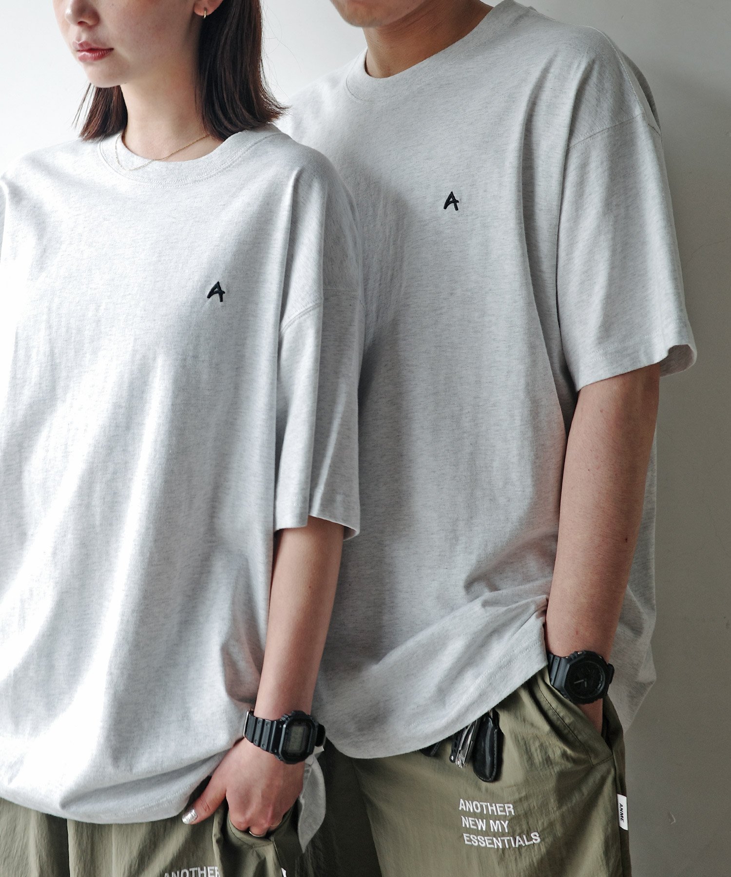 【アンドミー/andme】のワンポイント エンブロイダリー ロゴ 無地 Tシャツ ANME アンメ インテリア・キッズ・メンズ・レディースファッション・服の通販 founy(ファニー) 　ファッション　Fashion　レディースファッション　Fashion for Women　トップス・カットソー　Cut & Sew Tops　シャツ・ブラウス・オフィスカジュアル　Elegant Blouses & Button-Ups　ロングTシャツ・Tシャツ　Longline T-Shirts & Tees　アンダー　Underwear Essentials　エンブロイダリー　Embroidery Design　シンプル　Simple, Minimal　ワンポイント　One Point, Statement Accent　別注　Limited Edition, Custom Order　無地　Plain, Solid Color　オートミール杢|ID: prp329100004602438 ipo3291000000033833608