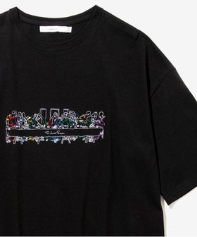【レアセル/rehacer】のLast Supper ” 最後の晩餐 ” on Wide Cutsew 人気、トレンドファッション・服の通販 founy(ファニー) ファッション Fashion レディースファッション Fashion for Women トップス・カットソー Cut & Sew Tops インナー Innerwear カットソー Cut and Sewn Top キャラクター Character, Licensed Characters シルケット Silket, Silky Cotton スリット Slit, Slit Detail ボックス Boxy, Box Shape モチーフ Motif, Design Theme |ID:prp329100004602448
