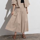 【エウクレイド/EUCLAID】の切替ギャザースカート 人気、トレンドファッション・服の通販 founy(ファニー) ファッション Fashion レディースファッション Fashion for Women スカート Skirts おすすめ Recommended / Our Picks ギャザー Gathered, Ruffled コンパクト Compact, Small Size ショート Short, Short Length スリット Slit, Slit Detail セットアップ Set-Up, Coordinated Outfit ティアード Tiered, Tiered Style フリル Frill, Ruffle フレア Flare, Flared プリント Print, Printed Pattern ロング Long, Long-Length ワーク Workwear, Utility Style 切替 Switching, Contrast Panel thumbnail ベージュ|ID: prp329100004602452 ipo3291000000032726735