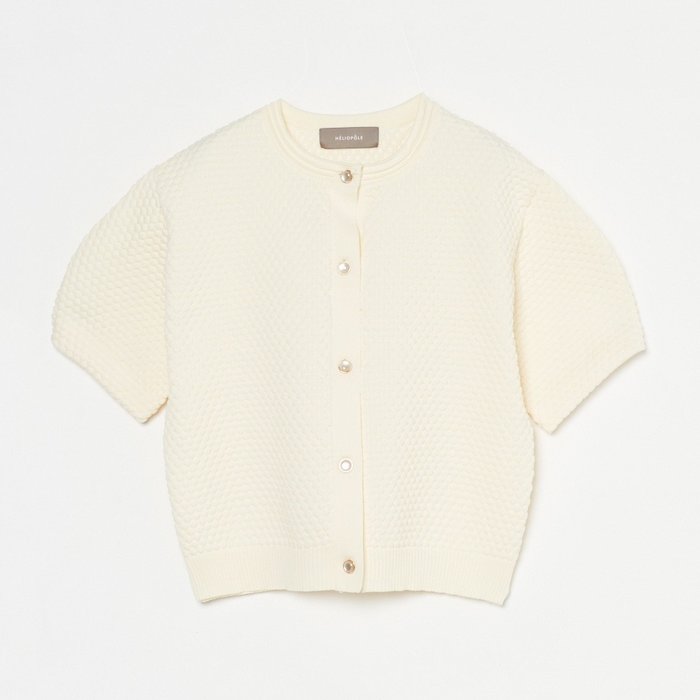 【エリオポール/heliopole】のPOPCORN KNIT BIJOU BUTTON CARDIGAN インテリア・キッズ・メンズ・レディースファッション・服の通販 founy(ファニー) https://founy.com/ ファッション Fashion レディースファッション Fashion for Women トップス・カットソー Cut & Sew Tops ニット Knit Tops & Sweaters カーディガン・羽織り Layered Style Cardigans カーディガン Cardigan, Knitwear フロント Front, Front Design |ID: prp329100004602465 ipo3291000000032726885