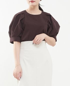 【ティアラ/Tiara】の《定番》タックスリーブブラウス(セットアップ可) 人気、トレンドファッション・服の通販 founy(ファニー) ファッション Fashion レディースファッション Fashion for Women トップス・カットソー Cut & Sew Tops シャツ・ブラウス・オフィスカジュアル Elegant Blouses & Button-Ups スリーブ Sleeve, Long Sleeve / Short Sleeve セットアップ Set-Up, Coordinated Outfit タフタ Taffeta, Structured Fabric フラット Flat, Flat Shoes ボトム Bottoms, Lower Wear 定番 Standard, Basic Item 軽量 Lightweight, Ultra Light |ID:prp329100004602470
