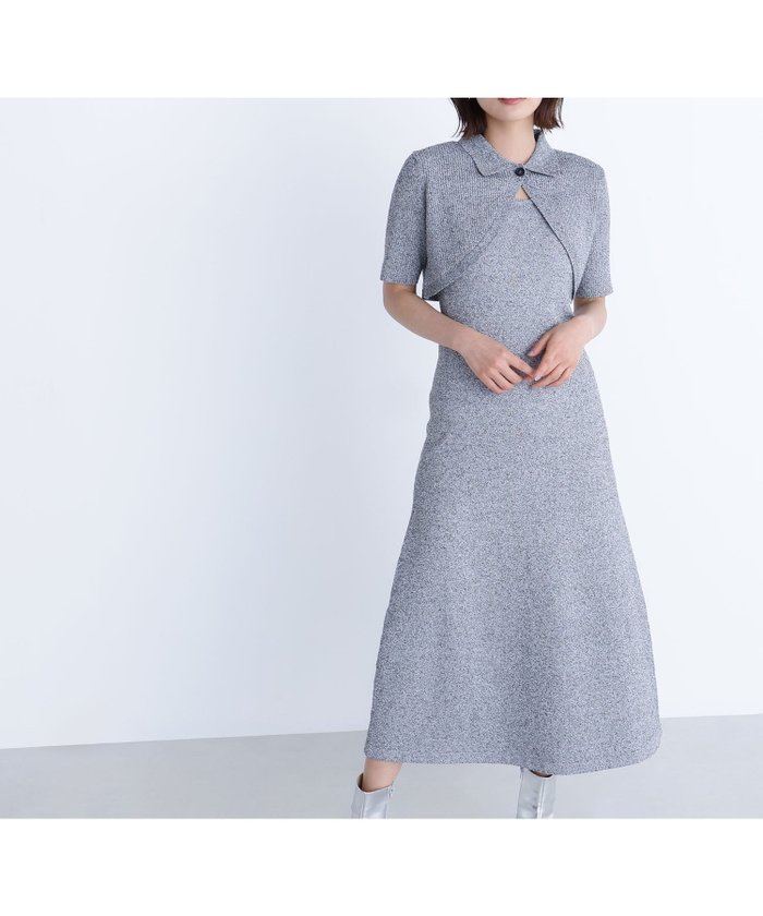 【ナチュラル ビューティー ベーシック/NATURAL BEAUTY BASIC】のショートボレロセットニットワンピース インテリア・キッズ・メンズ・レディースファッション・服の通販 founy(ファニー) https://founy.com/ ファッション Fashion レディースファッション Fashion for Women アウター Coat / Outerwear Collection ボレロ・ショート丈ジャケット / ドレス羽織りに Boleros & Short Jackets ワンピース Dresses ニットワンピース Knit Dresses ショート Short, Short Length ヘムライン Hemline, Bottom Cut ボレロ Bolero, Short Cardigan メランジ Melange, Mixed Yarn ラウンド Round, Round Neck |ID: prp329100004602474 ipo3291000000032726950