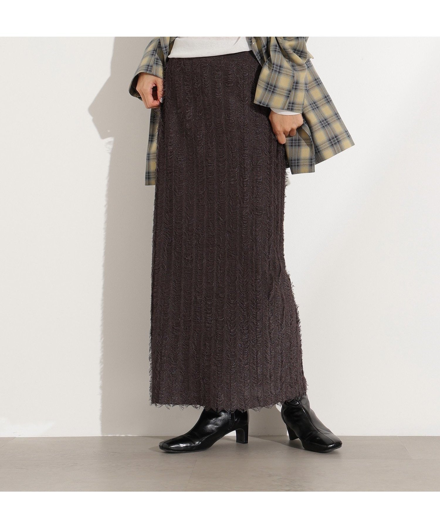 【エヌ ナチュラルビューティーベーシック/N.Natural Beauty basic】のフリンジニットスカート 人気、トレンドファッション・服の通販 founy(ファニー) 　ファッション　Fashion　レディースファッション　Fashion for Women　スカート　Skirts　フリンジ　Fringe, Tassel　 other-1|ID: prp329100004602478 ipo3291000000032726999
