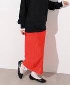 【エヌ ナチュラルビューティーベーシック/N.Natural Beauty basic】のフリンジニットスカート レッド|ID: prp329100004602478 ipo3291000000032727002