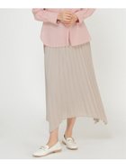 【イッカ/ikka】のイレヘムプリーツスカート ベージュ|ID: prp329100004602492 ipo3291000000032727158