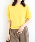 【エムケイ ミッシェルクラン/MK MICHEL KLEIN】のガーター編み五分袖ニット/洗える 人気、トレンドファッション・服の通販 founy(ファニー) ファッション Fashion レディースファッション Fashion for Women トップス・カットソー Cut & Sew Tops ニット Knit Tops & Sweaters シンプル Simple, Minimal バランス Balance, Style Balance フィット Fit, Slim Fit ボトム Bottoms, Lower Wear 冬 Winter / This Winter 夏 Summer 春 Spring 洗える Machine Washable 秋 Autumn thumbnail イエロー|ID: prp329100004602518 ipo3291000000032727404