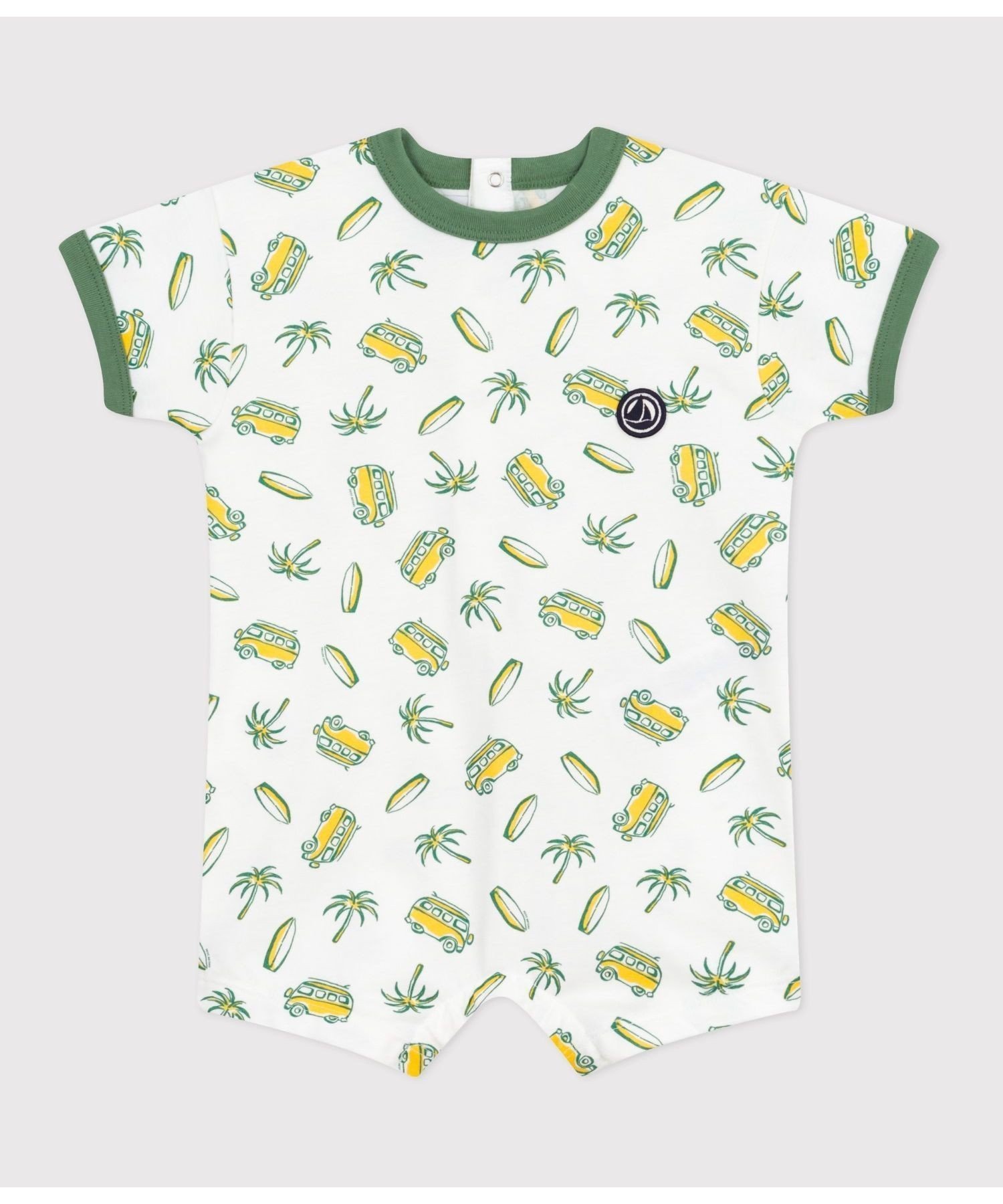 【プチバトー/PETIT BATEAU / KIDS】のショートロンパース インテリア・キッズ・メンズ・レディースファッション・服の通販 founy(ファニー) 　ファッション　Fashion　キッズファッション　Fashion for Kids　おすすめ　Recommended / Our Picks　ギフト プレゼント　Gift / Present　ショート　Short, Short Length　ロンパース　Romper, Jumpsuit　夏　Summer　オフホワイト/マルチカラー|ID: prp329100004602532 ipo3291000000032727730