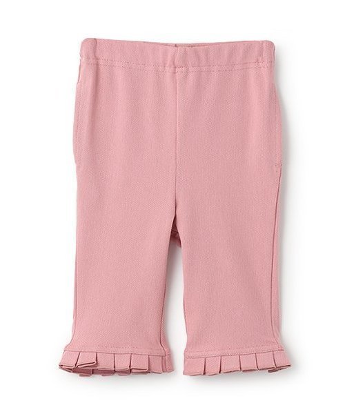 【その他のブランド/Other】の【接触冷感】7分丈タックフリルパンツ インテリア・キッズ・メンズ・レディースファッション・服の通販 founy(ファニー) 　ファッション　Fashion　キッズファッション　Fashion for Kids　ボトムス　Bottoms　おすすめ　Recommended / Our Picks　フリル　Frill, Ruffle　ポケット　Pocket, Pocket Detail　夏　Summer　春　Spring　S/S・春夏　SS, Spring/Summer, Warm Season　ディープ ピンク|ID: prp329100004602536 ipo3291000000032727803