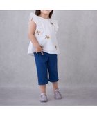 【ナルミヤ オンライン/NARUMIYA ONELINE / KIDS】の【接触冷感】7分丈タックフリルパンツ ブルー|ID: prp329100004602536 ipo3291000000033508078