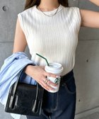 【その他のブランド/Other】のコットン フライス ワイドリブ ノースリーブ トップス ホワイト|ID: prp329100004602556 ipo3291000000032728380