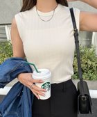 【その他のブランド/Other】のコットン フライス ワイドリブ ノースリーブ トップス エクリュ|ID: prp329100004602556 ipo3291000000032728383