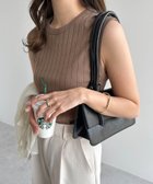 【その他のブランド/Other】のコットン フライス ワイドリブ ノースリーブ トップス ブラウン|ID: prp329100004602556 ipo3291000000032728391