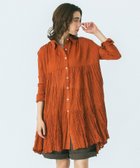 【ローズバッド/ROSE BUD】のHLAADAforROSEBUD/COTTON VOILE TUNIC SHIRTS DRESS BROWN|ID: prp329100004602561 ipo3291000000032728532