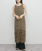 【ケービーエフ/KBF / URBAN RESEARCH】のループフリンジニットワンピース BEIGE×BLK|ID: prp329100004602566 ipo3291000000032728579