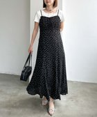 【アルシーヴ/archives】の花柄ビスチェ切替キャミワンピース BLACK|ID: prp329100004602571 ipo3291000000032728610