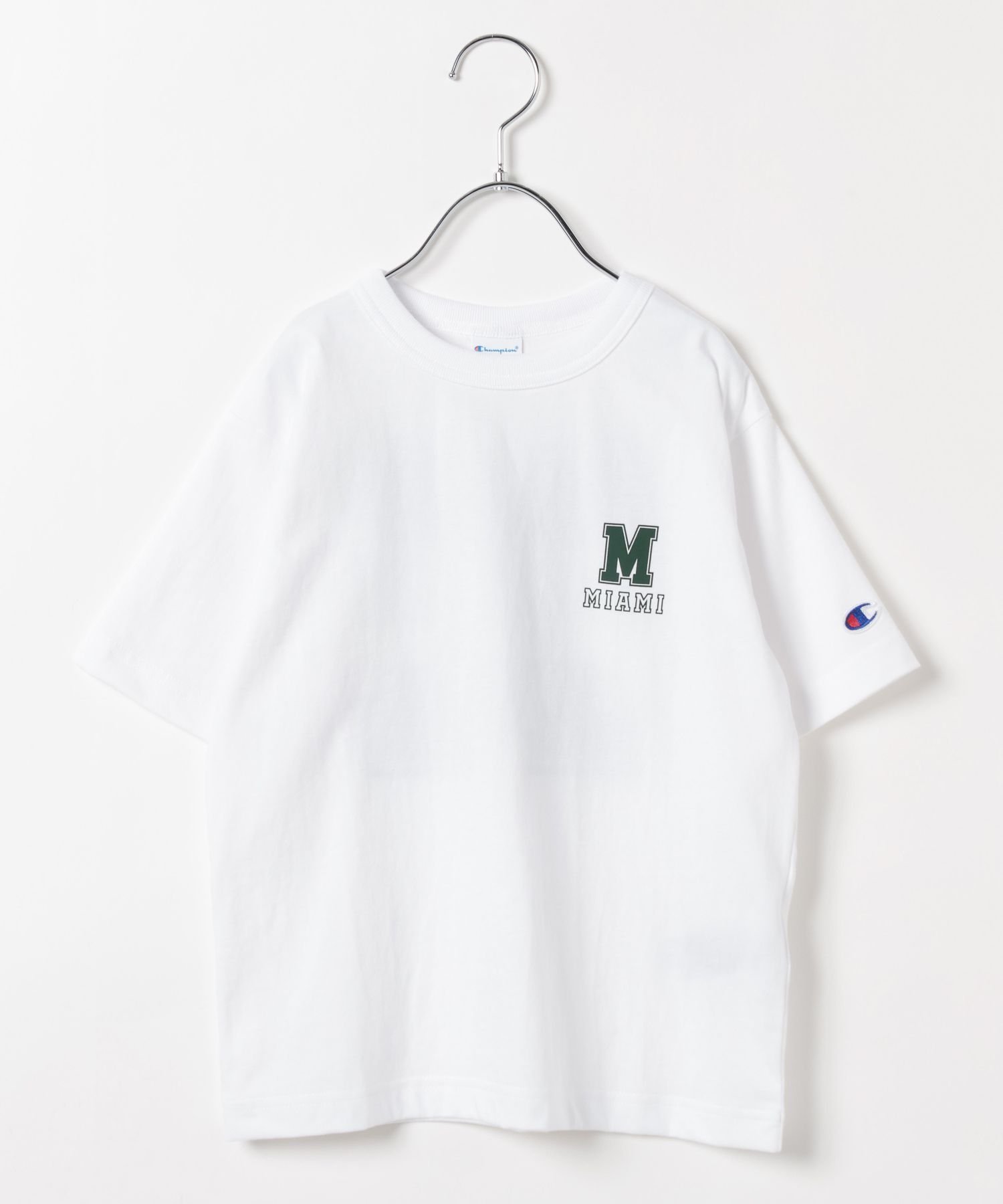 【ベイフロー/BAYFLOW / KIDS】の【Champion(チャンピオン)】バックプリントT(KIDS) インテリア・キッズ・メンズ・レディースファッション・服の通販 founy(ファニー) 　ファッション　Fashion　キッズファッション　Fashion for Kids　アメリカン　American Style　キャンバス　Canvas, Canvas Fabric　グラフィック　Graphic, Graphic Design　ショート　Short, Short Length　スリーブ　Sleeve, Long Sleeve / Short Sleeve　ニューヨーク　New York, NYC Style　フィット　Fit, Slim Fit　プリント　Print, Printed Pattern　リラックス　Relax, Relaxed Fit　ホワイト10|ID: prp329100004602581 ipo3291000000032728705
