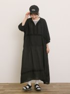 【サマンサモスモス/Samansa Mos2】の【S/Mサイズ】◎レース切替ワンピース 人気、トレンドファッション・服の通販 founy(ファニー) ファッション Fashion レディースファッション Fashion for Women ワンピース Dresses リラックス Relax, Relaxed Fit レース Lace, Lace Fabric 切替 Switching, Contrast Panel thumbnail ブラック|ID: prp329100004602582 ipo3291000000032728732
