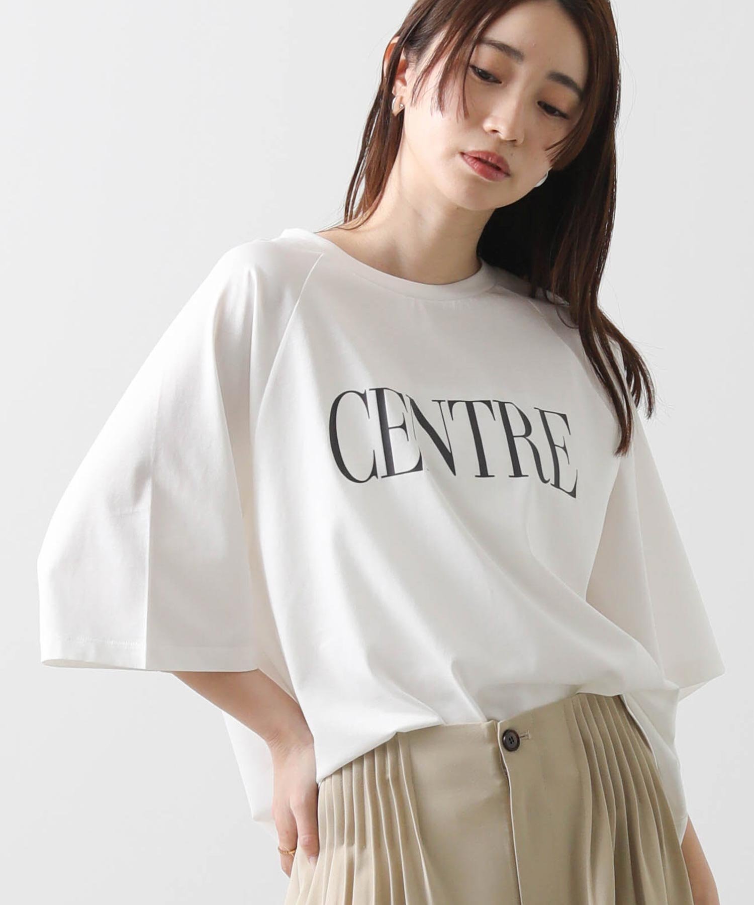 【グレディブリリアン/Gready Brilliant】のCENTREラグラン7分袖カットソー インテリア・キッズ・メンズ・レディースファッション・服の通販 founy(ファニー) 　ファッション　Fashion　レディースファッション　Fashion for Women　トップス・カットソー　Cut & Sew Tops　カットソー・ベーシックTシャツ　Cut-and-Sewn Tops / Stretch Tees & Basics　おすすめ　Recommended / Our Picks　カットソー　Cut and Sewn Top　ジャケット　Jacket, Outerwear　プリント　Print, Printed Pattern　OFF|ID: prp329100004602585 ipo3291000000032728750