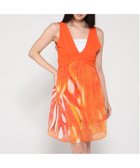 【デシグアル/Desigual】のエスニック柄のショートドレス オレンジ/7002|ID: prp329100004602592 ipo3291000000032728803