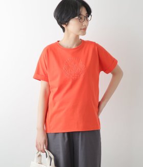 【ニューヨーカー/NEWYORKER】のコットン天竺 フレンチスリーブプリントTシャツ 人気、トレンドファッション・服の通販 founy(ファニー) ファッション Fashion レディースファッション Fashion for Women トップス・カットソー Cut & Sew Tops シャツ・ブラウス・オフィスカジュアル Elegant Blouses & Button-Ups ロングTシャツ・Tシャツ Longline T-Shirts & Tees 春 Spring フロント Front, Front Design プリント Print, Printed Pattern メタル Metal, Metal Parts モチーフ Motif, Design Theme ワイド Wide, Wide Fit S/S・春夏 SS, Spring/Summer, Warm Season 夏 Summer エレガント 上品 Elegant |ID:prp329100004602593