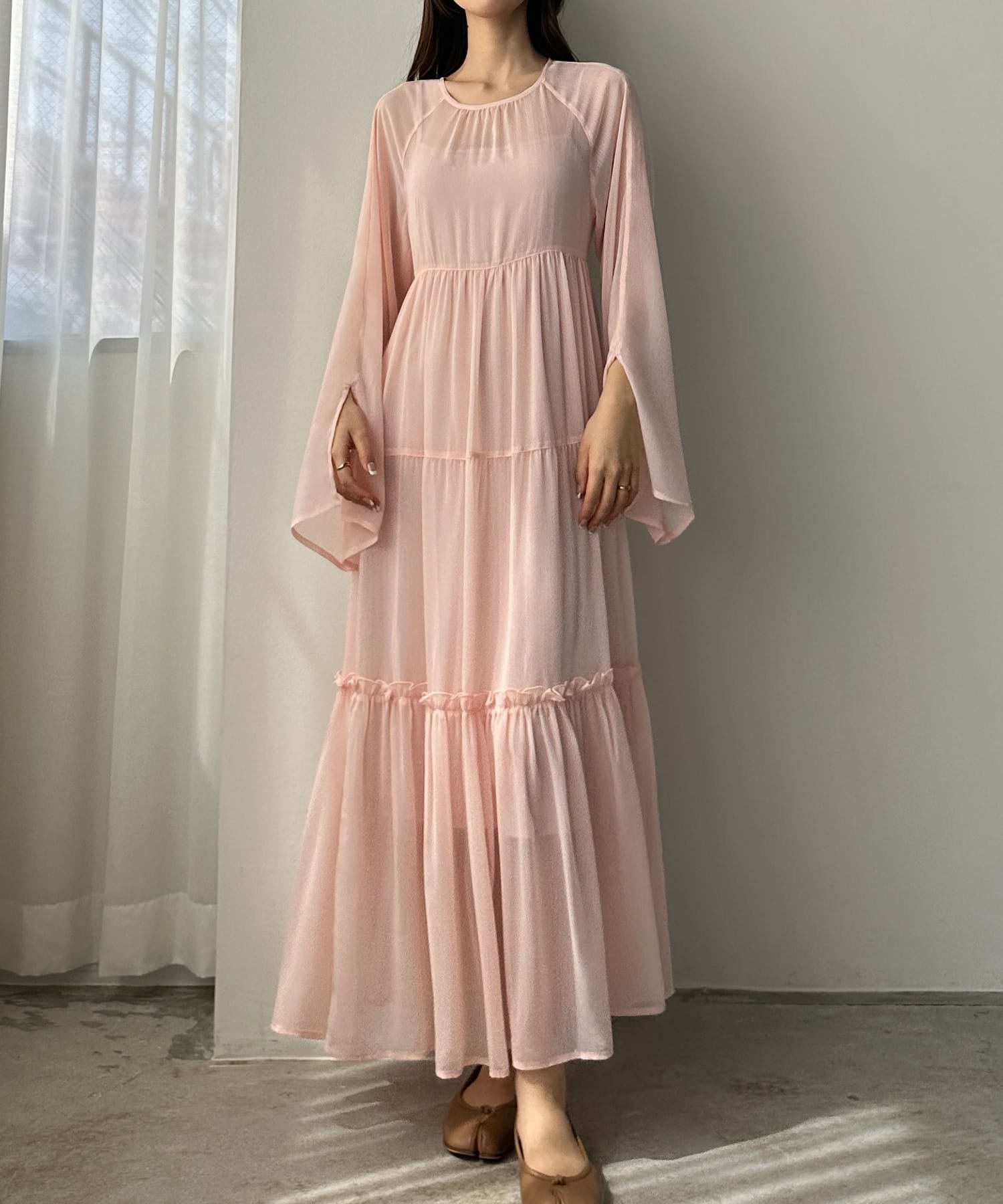 【ジュノア/JUNOAH】のlouere ペチコートsetワンピース インテリア・キッズ・メンズ・レディースファッション・服の通販 founy(ファニー) 　ファッション　Fashion　レディースファッション　Fashion for Women　アウター　Coat / Outerwear Collection　コート・ロングコート・ピーコート　Long Coats, Peacoats & More　ペチコート　Petticoat, Underskirt　ピンク|ID: prp329100004602602 ipo3291000000032729029