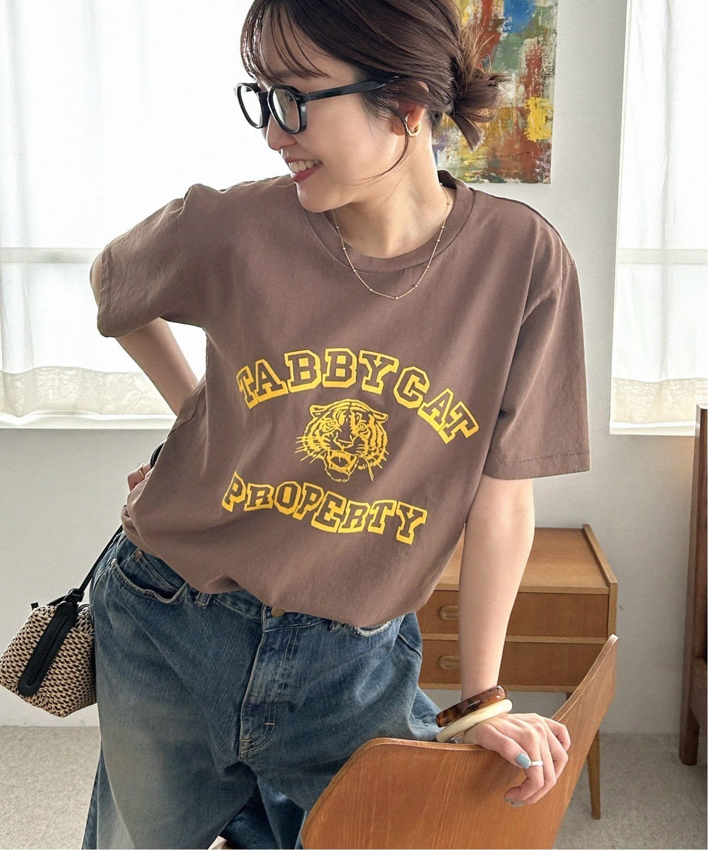 【ジャーナルスタンダード レリューム/JOURNAL STANDARD relume】の別注【MIXTA/ミクスタ】Tシャツ インテリア・キッズ・メンズ・レディースファッション・服の通販 founy(ファニー) 　ファッション　Fashion　レディースファッション　Fashion for Women　トップス・カットソー　Cut & Sew Tops　シャツ・ブラウス・オフィスカジュアル　Elegant Blouses & Button-Ups　ロングTシャツ・Tシャツ　Longline T-Shirts & Tees　2025年　2025　2025春夏・S/S　Spring/Summer 2025 SS25　コンパクト　Compact, Small Size　プリント　Print, Printed Pattern　ヴィンテージ　Vintage Style　別注　Limited Edition, Custom Order　ブラウン|ID: prp329100004602603 ipo3291000000032729026