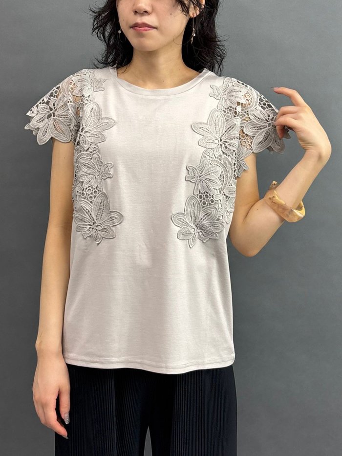【その他のブランド/Other】の袖レースプルオーバー インテリア・キッズ・メンズ・レディースファッション・服の通販 founy(ファニー) https://founy.com/ ファッション Fashion レディースファッション Fashion for Women トップス・カットソー Cut & Sew Tops カジュアルプルオーバー・ニットトップス Pullovers & Knit Tops / Casual Pullovers おすすめ Recommended / Our Picks エレガント 上品 Elegant カットソー Cut and Sewn Top デニム Denim, Jeans Material ボトム Bottoms, Lower Wear レース Lace, Lace Fabric |ID: prp329100004602606 ipo3291000000032729044