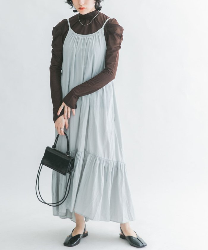 【ケービーエフ/KBF / URBAN RESEARCH】のティアードキャミワンピース インテリア・キッズ・メンズ・レディースファッション・服の通販 founy(ファニー) https://founy.com/ ファッション Fashion レディースファッション Fashion for Women ワンピース Dresses キャミソールワンピース Camisole Dresses おすすめ Recommended / Our Picks インナー Innerwear カーディガン Cardigan, Knitwear タートルネック Turtleneck, High Neck ラップ Wrap, Wrap Design ロング Long, Long-Length 再入荷 Restock / Back in Stock |ID: prp329100004602614 ipo3291000000032729121