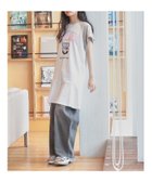 【ピンク ラテ/PINK-latte / KIDS】の裾ラッフルカットワンピース 人気、トレンドファッション・服の通販 founy(ファニー) ファッション Fashion キッズファッション Fashion for Kids ワンピース Dresses スリーブ Sleeve, Long Sleeve / Short Sleeve トレンド Trend, Trending Now フレンチ French, French Style プリント Print, Printed Pattern thumbnail チャコールグレー|ID: prp329100004602637 ipo3291000000032729661