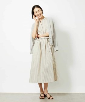 【ミッシェルクラン/MICHEL KLEIN】のストライプギャザーワンピース 人気、トレンドファッション・服の通販 founy(ファニー) ファッション Fashion レディースファッション Fashion for Women ワンピース Dresses おすすめ Recommended / Our Picks シンプル Simple, Minimal ストライプ Stripe, Striped Pattern スリーブ Sleeve, Long Sleeve / Short Sleeve タンブラー Tumbler, Travel Mug ダウン Down, Puffer フレンチ French, French Style リラックス Relax, Relaxed Fit エレガント 上品 Elegant ビジネス 仕事 通勤 Business / Work / Commuting 夏 Summer |ID:prp329100004602645