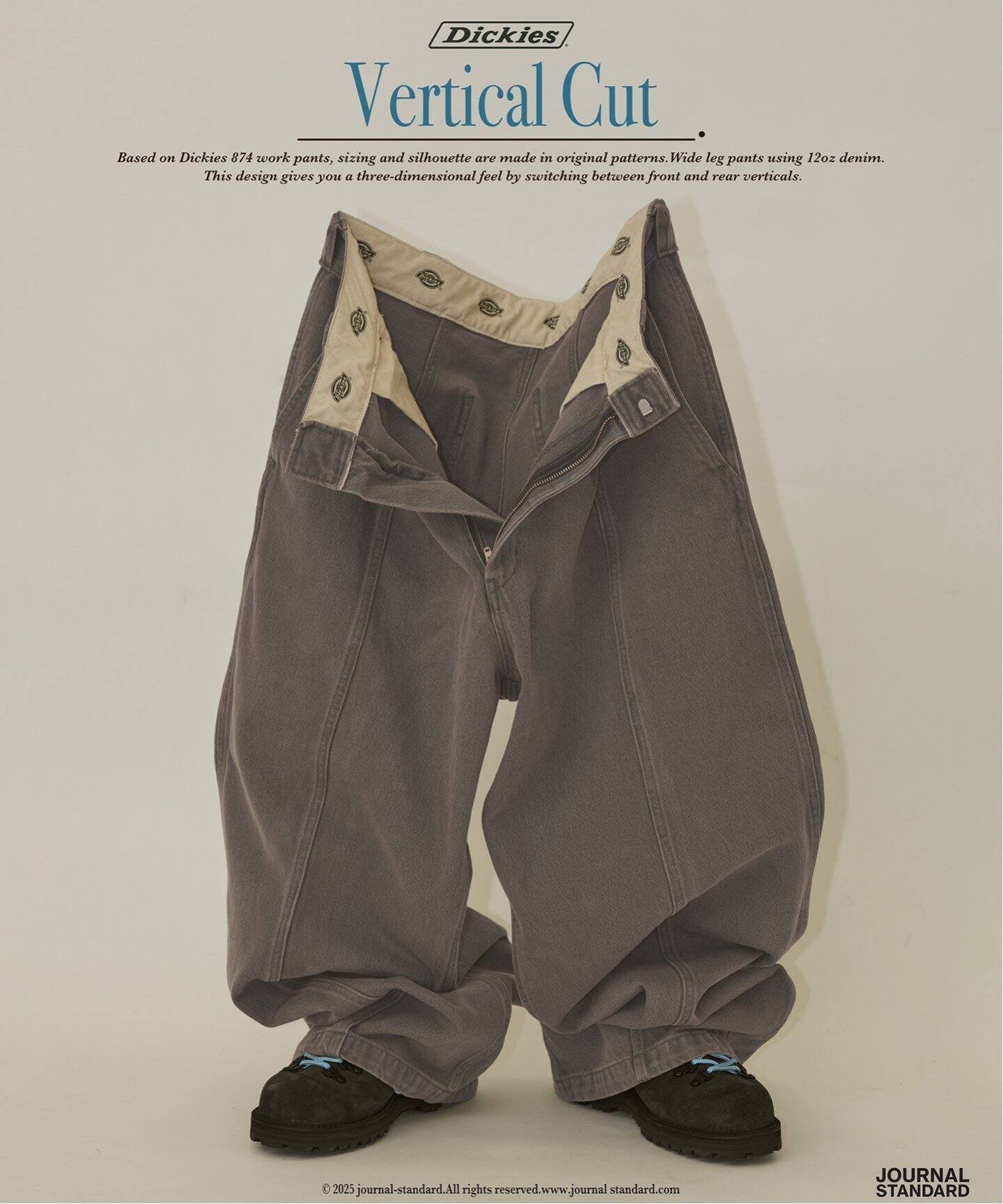 【ジャーナルスタンダード/JOURNAL STANDARD / MEN】のDICKIES / ディッキーズ ヴァーティカルカット デニムパンツ インテリア・キッズ・メンズ・レディースファッション・服の通販 founy(ファニー) 　ファッション　Fashion　メンズファッション　Fashion for Men　ボトムス　Bottoms　デニムパンツ・ジーンズ　Denim Pants　デニム　Denim, Jeans Material　グレー|ID: prp329100004602662 ipo3291000000032729950