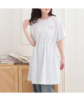 【ピンク ラテ/PINK-latte / KIDS】のパイピングドロストTシャツワンピース 人気、トレンドファッション・服の通販 founy(ファニー) ファッション Fashion キッズファッション Fashion for Kids ワンピース Dresses おすすめ Recommended / Our Picks ストレッチ Stretch, Stretchy Fabric スニーカー Sneakers, Trainers ソックス Socks, Hosiery パイピング Piping, Trim Design ポケット Pocket, Pocket Detail ルーズ Loose, Oversized |ID:prp329100004602673
