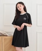 【ピンク ラテ/PINK-latte / KIDS】のパイピングドロストTシャツワンピース 人気、トレンドファッション・服の通販 founy(ファニー) ファッション Fashion キッズファッション Fashion for Kids ワンピース Dresses おすすめ Recommended / Our Picks ストレッチ Stretch, Stretchy Fabric スニーカー Sneakers, Trainers ソックス Socks, Hosiery パイピング Piping, Trim Design ポケット Pocket, Pocket Detail ルーズ Loose, Oversized thumbnail ブラック|ID: prp329100004602673 ipo3291000000032730059