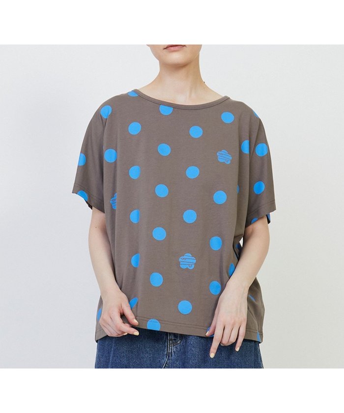 【フラボア/FRAPBOIS】のドルマンドット カットソー インテリア・キッズ・メンズ・レディースファッション・服の通販 founy(ファニー) https://founy.com/ ファッション Fashion レディースファッション Fashion for Women トップス・カットソー Cut & Sew Tops カットソー・ベーシックTシャツ Cut-and-Sewn Tops / Stretch Tees & Basics カットソー Cut and Sewn Top ガーリー Girly, Feminine Style ドット Polka Dot, Dot Pattern プリント Print, Printed Pattern |ID: prp329100004602676 ipo3291000000032730175