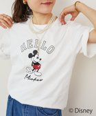 【ルクールブラン/le.coeur blanc】の【Disney】Hello/プリントTシャツ 人気、トレンドファッション・服の通販 founy(ファニー) ファッション Fashion レディースファッション Fashion for Women トップス・カットソー Cut & Sew Tops シャツ・ブラウス・オフィスカジュアル Elegant Blouses & Button-Ups ロングTシャツ・Tシャツ Longline T-Shirts & Tees おすすめ Recommended / Our Picks プリント Print, Printed Pattern ベーシック Basic, Essential thumbnail オフ|ID: prp329100004602679 ipo3291000000032730233