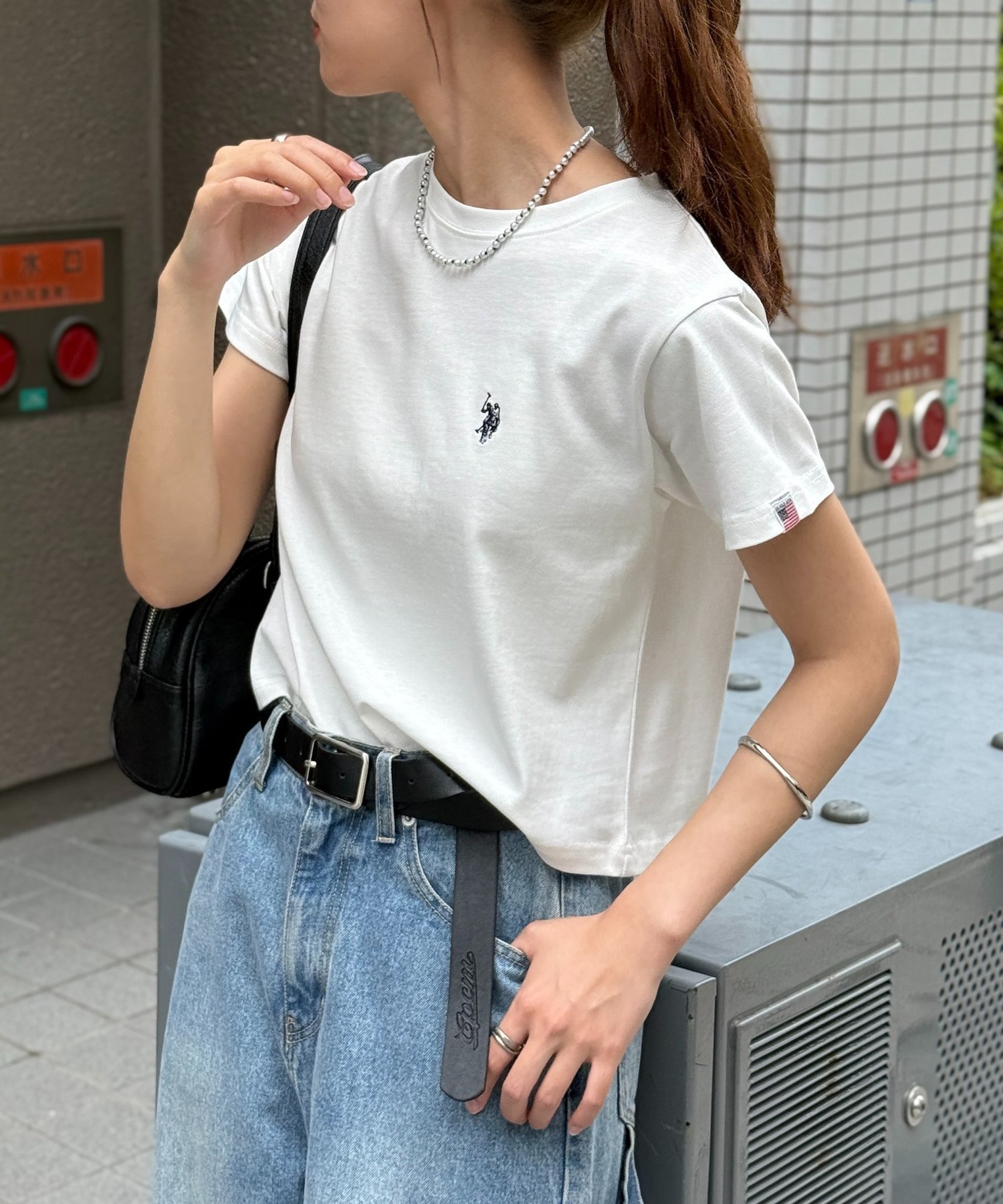 【シーピーシーエム/CPCM】の【U.S. POLO ASSN.】クロップドT インテリア・キッズ・メンズ・レディースファッション・服の通販 founy(ファニー) 　ファッション　Fashion　レディースファッション　Fashion for Women　イタリア　Italy　腕時計　Wristwatch　キャップ　Cap, Baseball Cap　クロップド　Cropped, Short Length　コレクション　Collection, Seasonal Line　デニム　Denim, Jeans Material　定番　Standard, Basic Item　ベーシック　Basic, Essential　メンズ　Men's, Menswear　ワンポイント　One Point, Statement Accent　ホワイト|ID: prp329100004602686 ipo3291000000032730347
