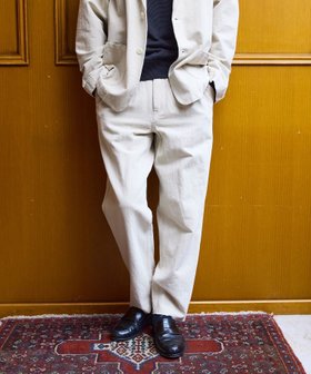 【アダムエロペ /ADAM ET ROPE' / MEN】の【WILD LIFE TAILOR】コットンリネン オックス カットオフパンツ / セットアップ対応 人気、トレンドファッション・服の通販 founy(ファニー) ファッション Fashion メンズファッション Fashion for Men ボトムス Bottoms オックス Oxford Fabric ヴィンテージ Vintage Style 春 Spring カットオフ Cut-Off Design シンプル Simple, Minimal ジャケット Jacket, Outerwear ストレート Straight, Straight Cut スラックス Slacks, Dress Pants セットアップ Set-Up, Coordinated Outfit ドレス Dress, One-Piece ネップ Nepp, Slub Yarn バランス Balance, Style Balance プリーツ Pleats, Pleated リネン Linen, Linen Fabric リラックス Relax, Relaxed Fit S/S・春夏 SS, Spring/Summer, Warm Season おすすめ Recommended / Our Picks 夏 Summer エレガント 上品 Elegant |ID:prp329100004602693