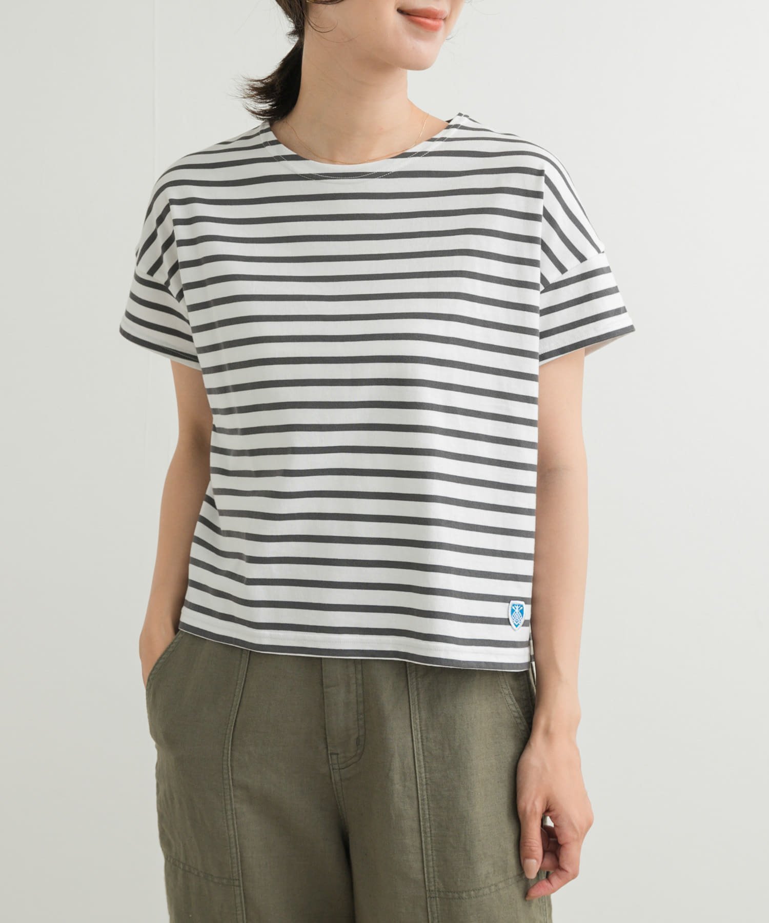 【アーバンリサーチ ドアーズ/URBAN RESEARCH DOORS】のORCIVAL BOAT NECK SHORT-SLEEVE PULLOVER インテリア・キッズ・メンズ・レディースファッション・服の通販 founy(ファニー) 　ファッション　Fashion　レディースファッション　Fashion for Women　トップス・カットソー　Cut & Sew Tops　カジュアルプルオーバー・ニットトップス　Pullovers & Knit Tops / Casual Pullovers　2025年　2025　2025春夏・S/S　Spring/Summer 2025 SS25　おすすめ　Recommended / Our Picks　インナー　Innerwear　ジャケット　Jacket, Outerwear　フランス　France, French　ボーダー　Border, Stripe　半袖　Short Sleeve, Half Sleeve　夏　Summer　S/S・春夏　SS, Spring/Summer, Warm Season　WH F.GREY|ID: prp329100004602697 ipo3291000000032730590